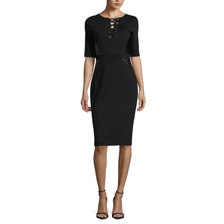 Nicole By Nicole Miller 3/4 Sleeve Sheath Dress