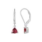 Limited Quantities Genuine Pink Tourmaline Sterling Silver Earrings