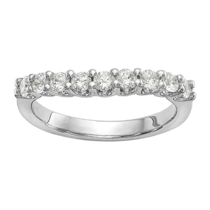 Womens 5/8 Ct. T.w. Genuine White Diamond 14k Gold Wedding Band