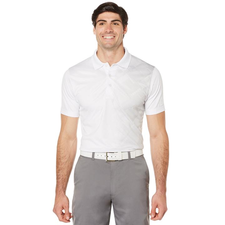 Pga Tour Short Sleeve Argyle Polo Shirt