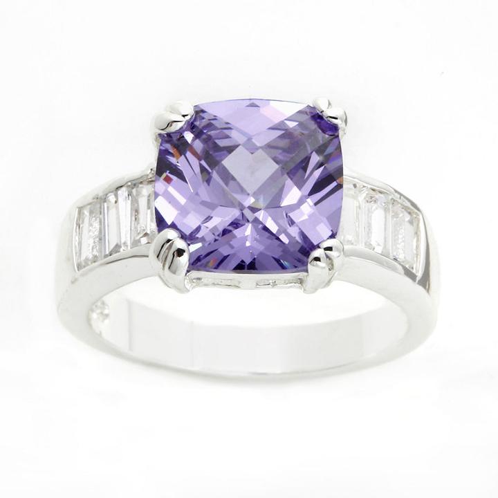 Sparkle Allure Purple Cluster Ring