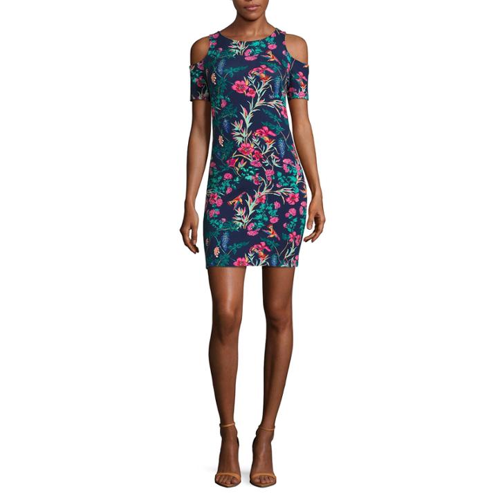 Decree Cold Shoulder Bodycon Dress - Juniors