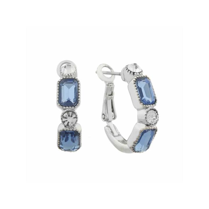 Monet Jewelry Blue Hoop Earrings