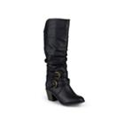 Journee Collection Late Womens Riding Boots - Wide Calf