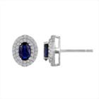 Lab Created Blue Sapphire 10.2mm Stud Earrings