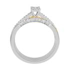 Womens 1/4 Ct. T.w. White Diamond 10k Gold Bridal Ring