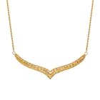 Limited Quantities 14k V Shaped Bar Necklace