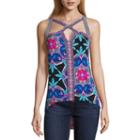 Nicole By Nicole Miller High Low Cut Out Top