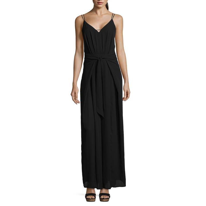 By & By Sleeveless Belted Jumpsuit-juniors