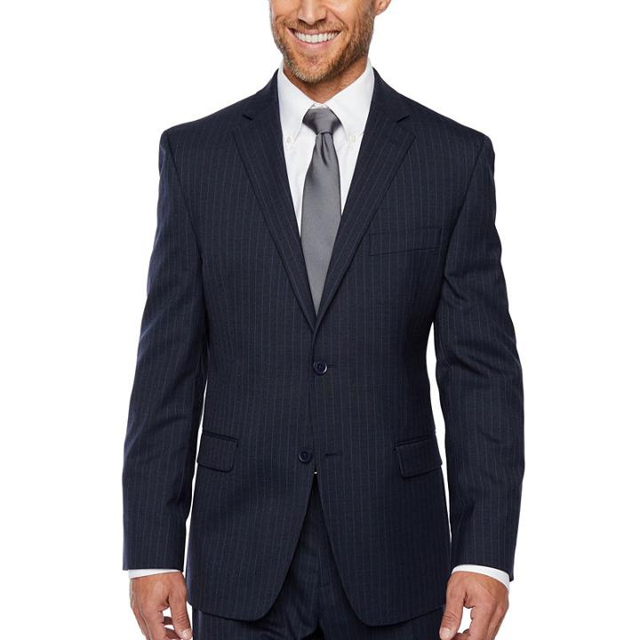 Collection By Michael Strahan Collection By Michael Strahan Stripe Slim Fit Stretch Suit Jacket