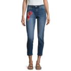 I Jeans By Buffalo Rose Embroidered Skinny Jeans
