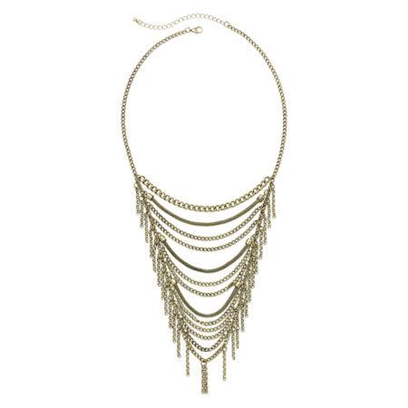 Decree Gold-tone Chain Swag Necklace