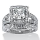 Womens 2 1/2 Ct. T.w. White Cubic Zirconia Bridal Set