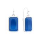 Liz Claiborne Blue Acrylic Drop Earrings