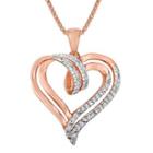 1/10 Ct. T.w. Diamond Heart Pendant Necklace