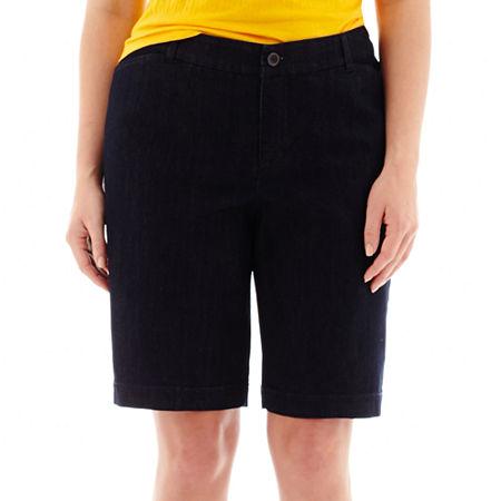 St. John's Bay Bermuda Shorts - Plus