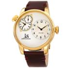 Joshua & Sons Mens Brown Strap Watch-j-142ygbr