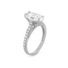 Womens 2 3/4 Ct. T.w. Marquise White Cubic Zirconia 10k Gold Engagement Ring