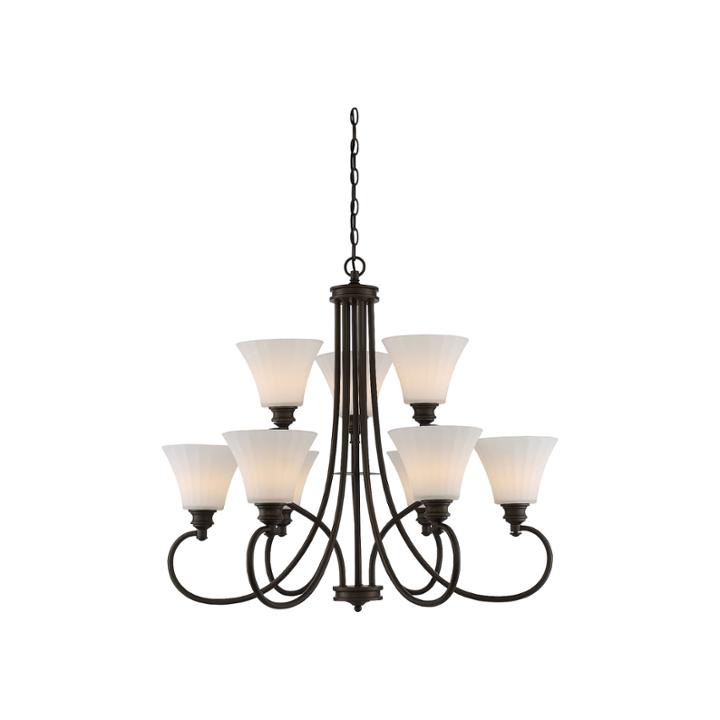 Filament Design 9-light Aged Bronze Chandelier