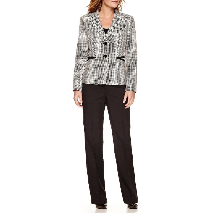 Le Suit Long Sleeve 2 Button Jacket Pant Suit