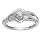 Promise My Love Womens 1/5 Ct. T.w. Genuine Multi-shape White Diamond 14k Gold Promise Ring