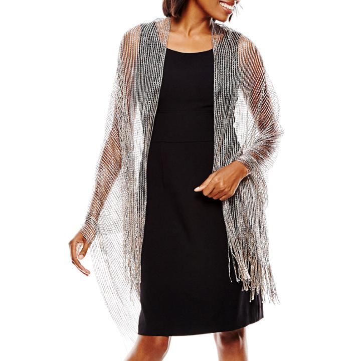 Space-dyed Metallic Thread Scarf