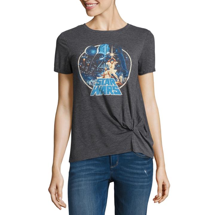 Star Wars Graphic T-shirt With Knot- Juniors