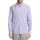 U.s. Polo Assn. Long Sleeve Gingham Button-front Shirt