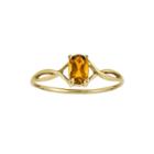 Genuine Yellow Citrine 14k Yellow Gold Ring