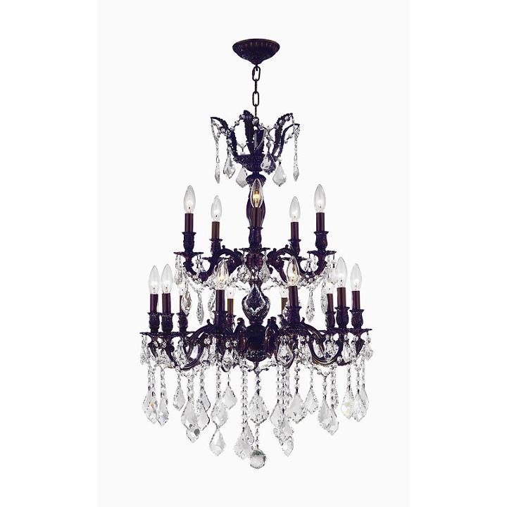 Versailles Collection 15 Light 2-tier Clear Crystal Chandelier