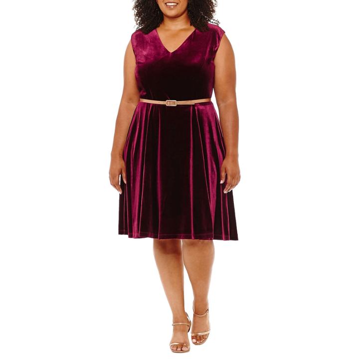 Maggy London Intl Sleeveless Wrap Dress-plus