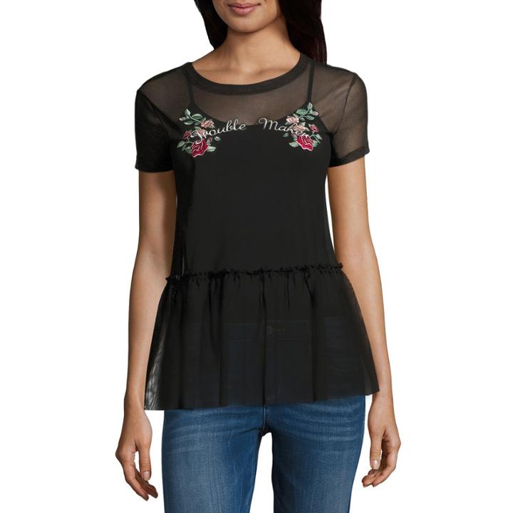 Arizona Trouble Maker Mesh Top Juniors