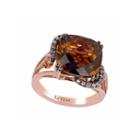 Limited Quantities! Levian Corp Le Vian Womens 1/5 Ct. T.w. Brown Quartz 14k Gold Cocktail Ring