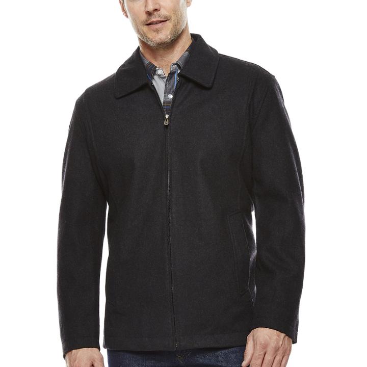 Straight-bottom Wool-blend Jacket