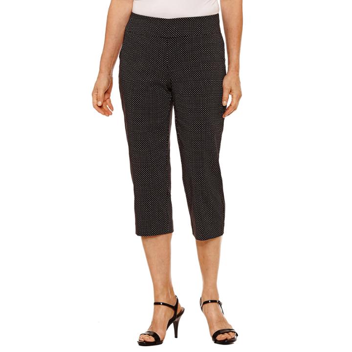Briggs Stretch Pin Dot Capri