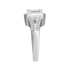 Womens 3/4 Ct. T.w. Genuine Princess White Diamond 10k Gold Engagement Ring