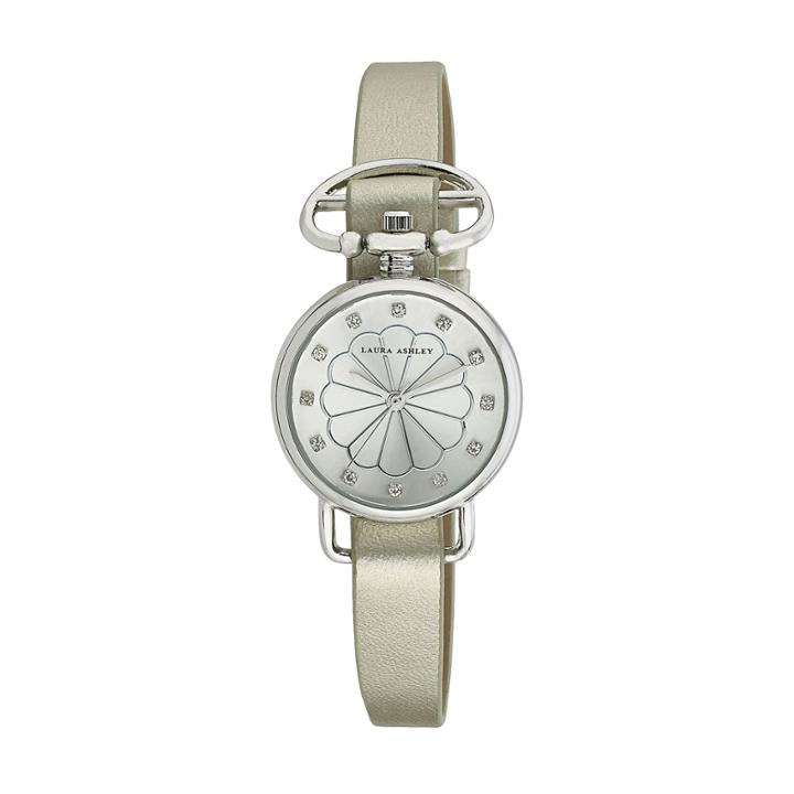 Laura Ashley Womens Silver Heirloom Watch La31001ss