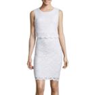 Bisou Bisou Sleeveless Lace Popover Sheath Dress