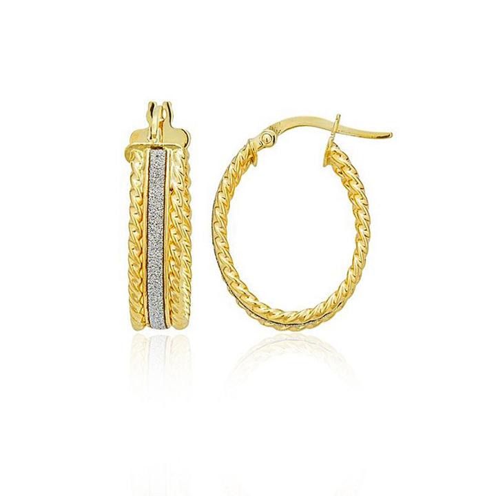 Made In Italy 14k Gold 25mm Hoop Earrings