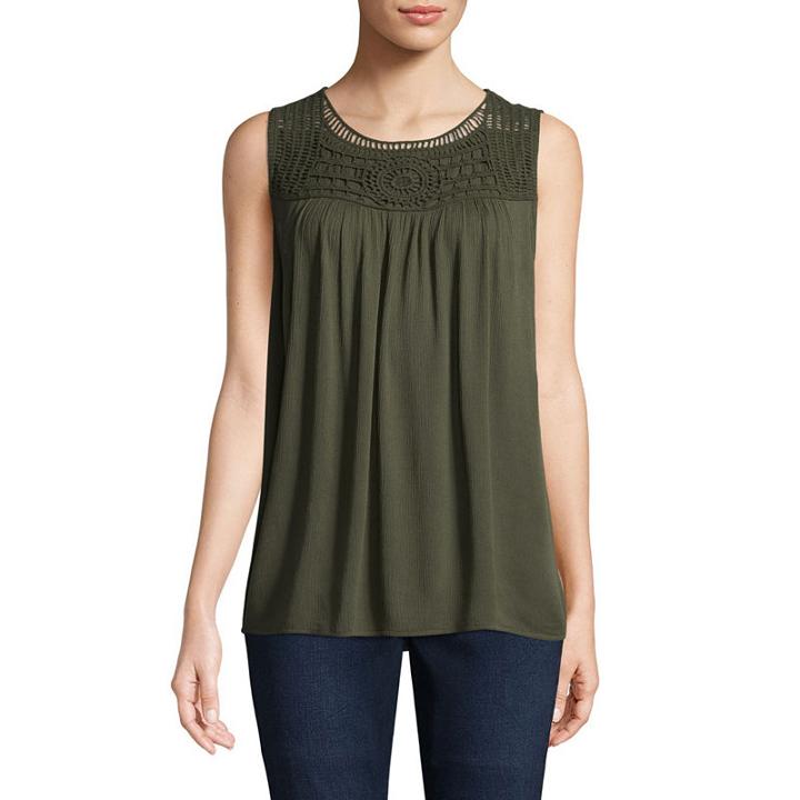 St. John's Bay Gauze Tank Top