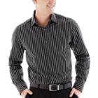 Claiborne Long-sleeve Easy-care Striped Woven Shirt