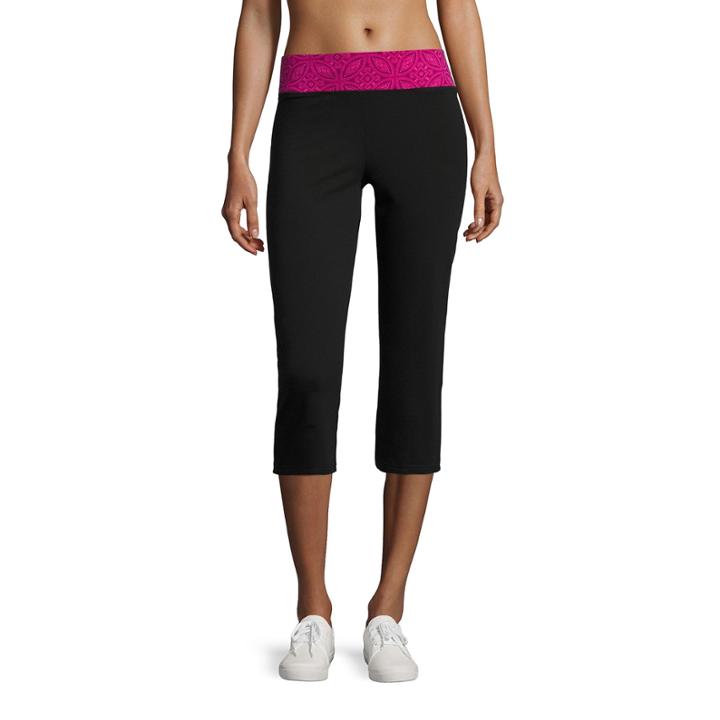 Made For Life Knit Workout Back Vent Capris