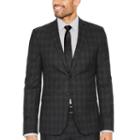 Jf J.ferrar Plaid Suit Jacket-slim Fit