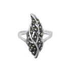 Sparkle Allure Womens Gray Stackable Ring
