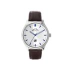 Beverly Hills Polo Club Mens Silver-tone Sunray Dial Watch