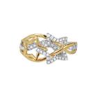 Limited Quantities 1/3 Ct. T.w. Diamond 14k Two-tone Gold Star Ring