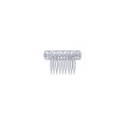 Diamonart Sterling Silver Cubic Zirconia Princess Hair Comb