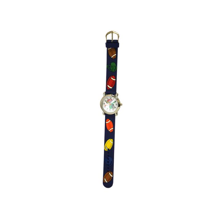 Olivia Pratt Football Unisex Blue Strap Watch-17179