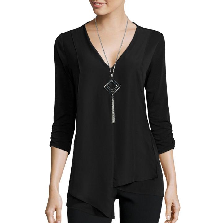 Alyx Long-sleeve Woven Overlay Top