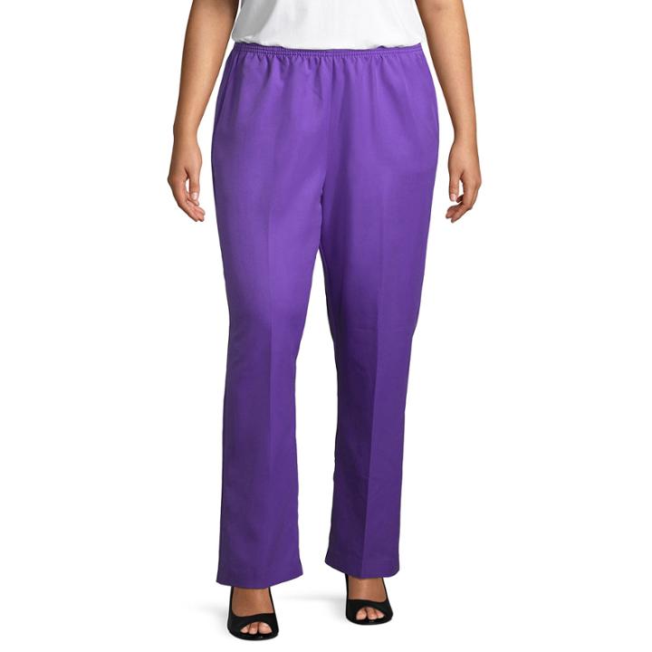 Alfred Dunner All Aflutter Classic Fit Pant- Plus